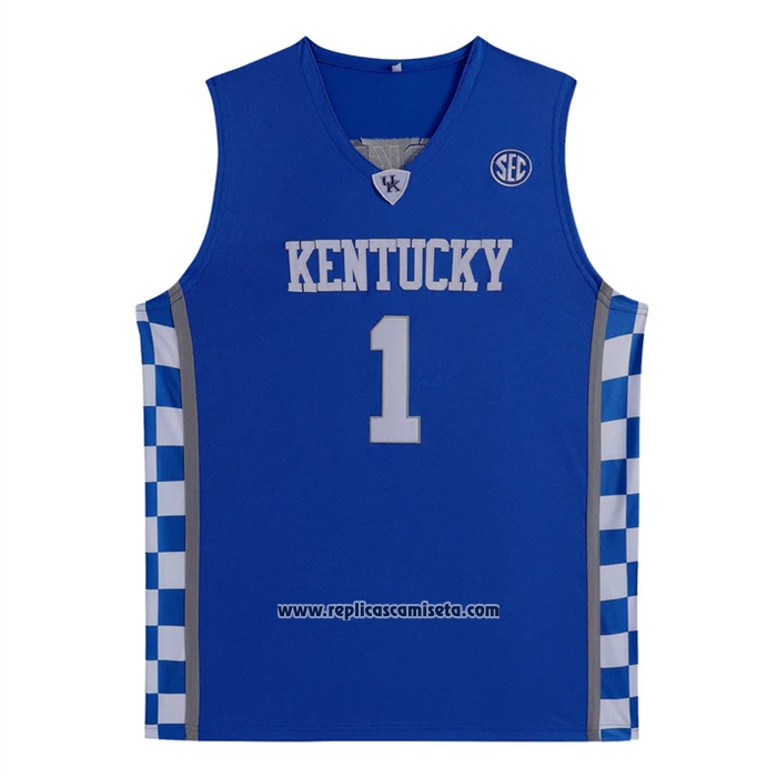 Camiseta NCAA Kentucky Wildcat Devin Booker 2025 Azul